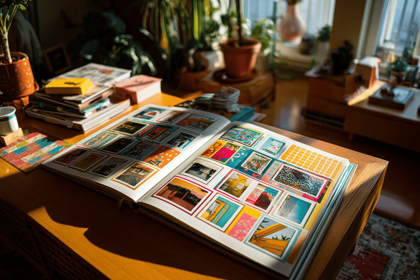 Mise en page créative : jouez avec les formats, cadres et arrière-plans de votre album photo