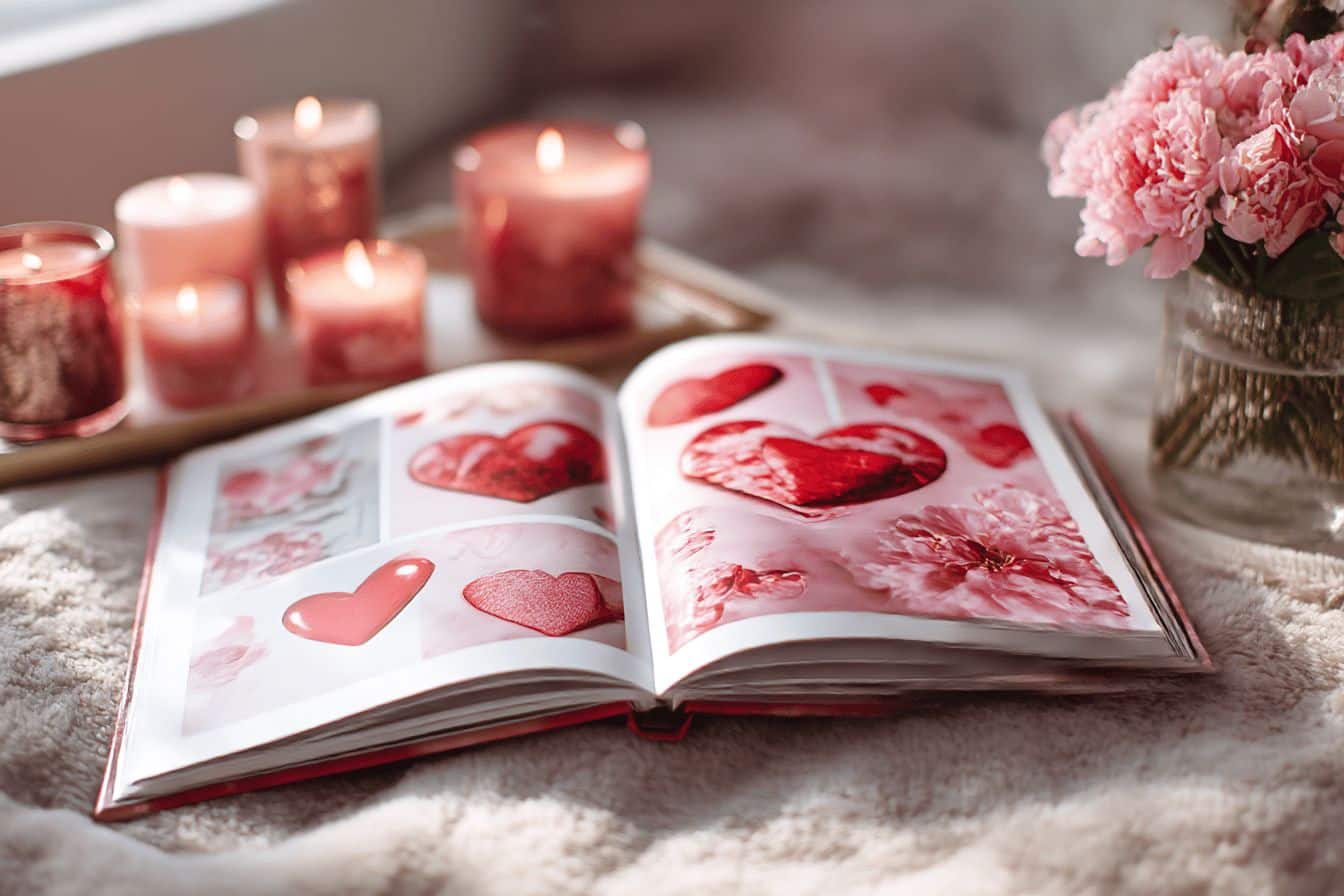 Quel type de personnalisation est le plus approprié pour un album photo édition Amour offert lors de la Saint-Valentin ?