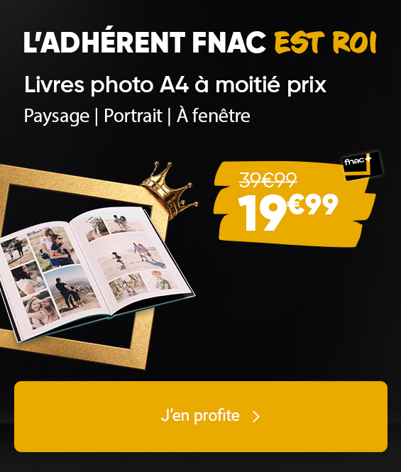 Adhérents Fnac+ : Votre livre photo à moitié prix