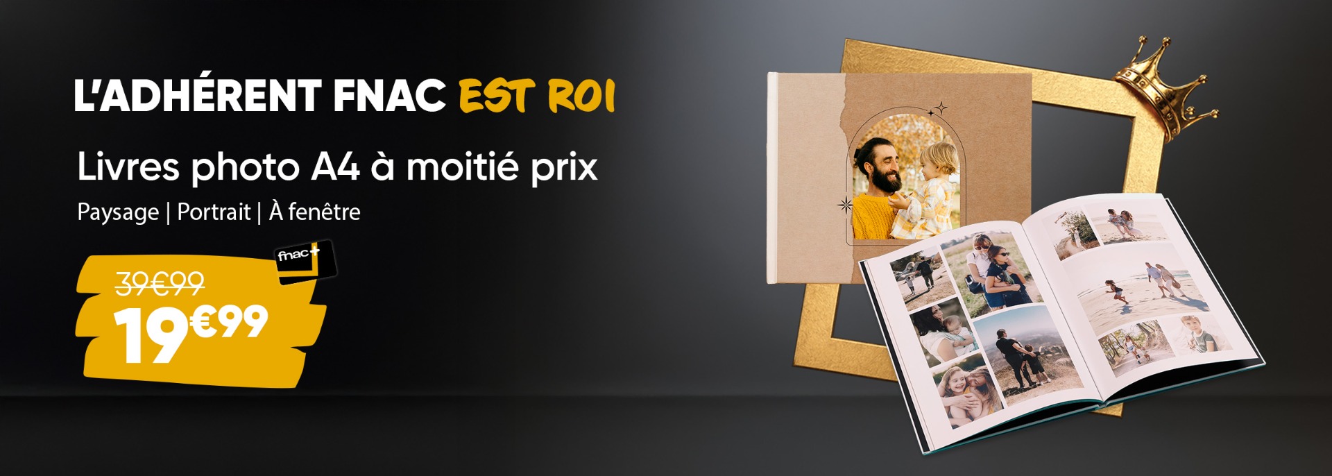 Adhérents Fnac+ : Votre livre photo à moitié prix