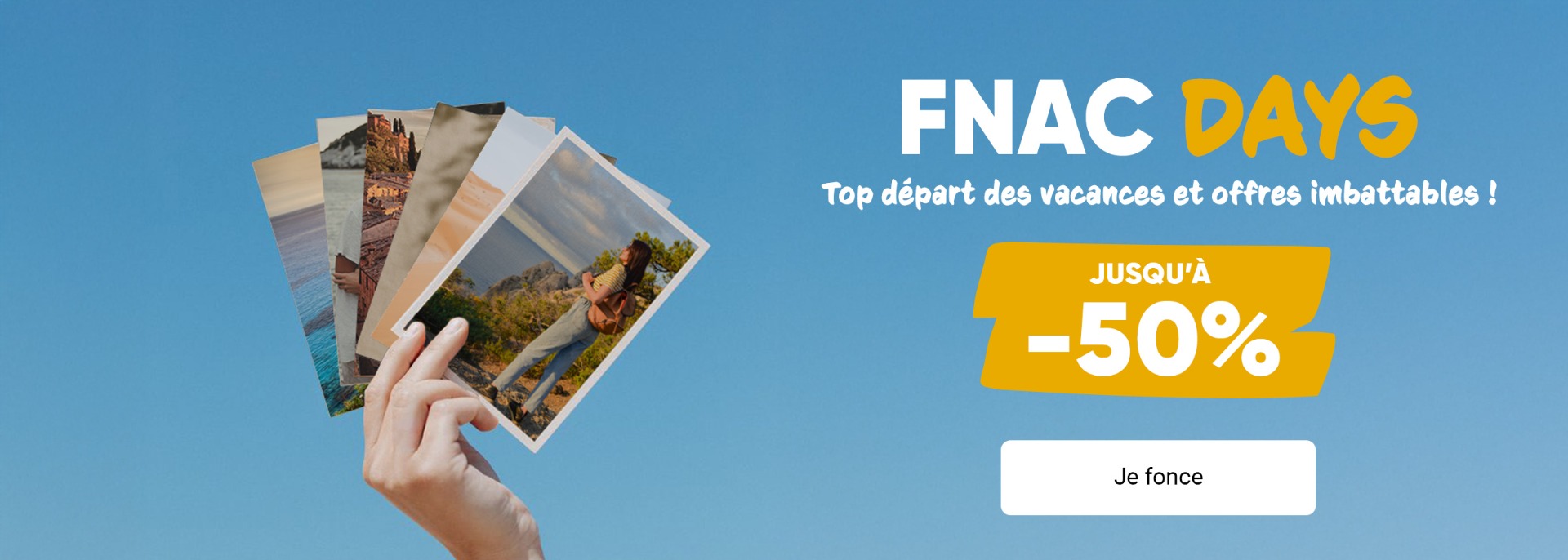 FNAC DAYS : jusqu'à -50% sur tout le site.