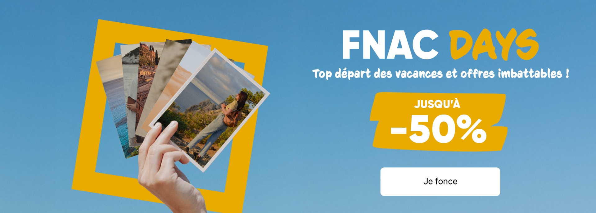 FNAC DAYS : jusqu'à -50% sur tout le site.