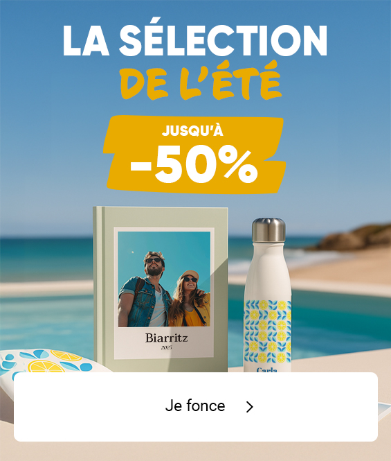 Jusqu'à -50% sur tout le site.