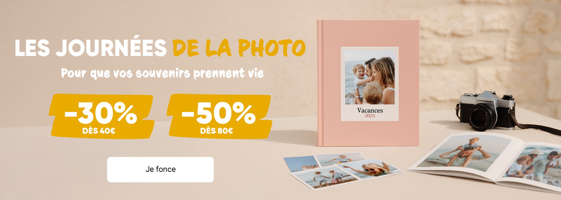Jusqu'à -50% sur tout le site.