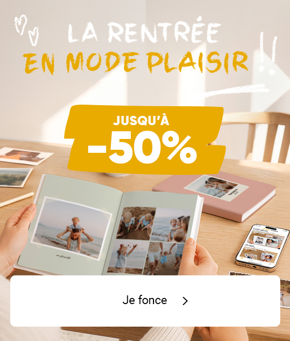 Jusqu'à -50% sur tout le site.