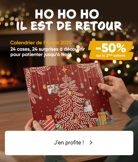 -50% sur le 2ème calendrier de l'Avent personnalisé acheté