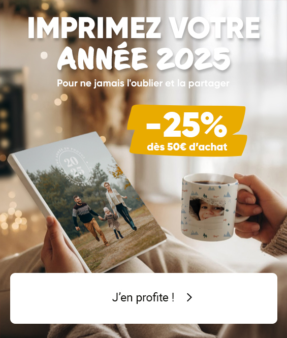 Cadeaux photo Noël : jusqu'à -40% sur tout le site