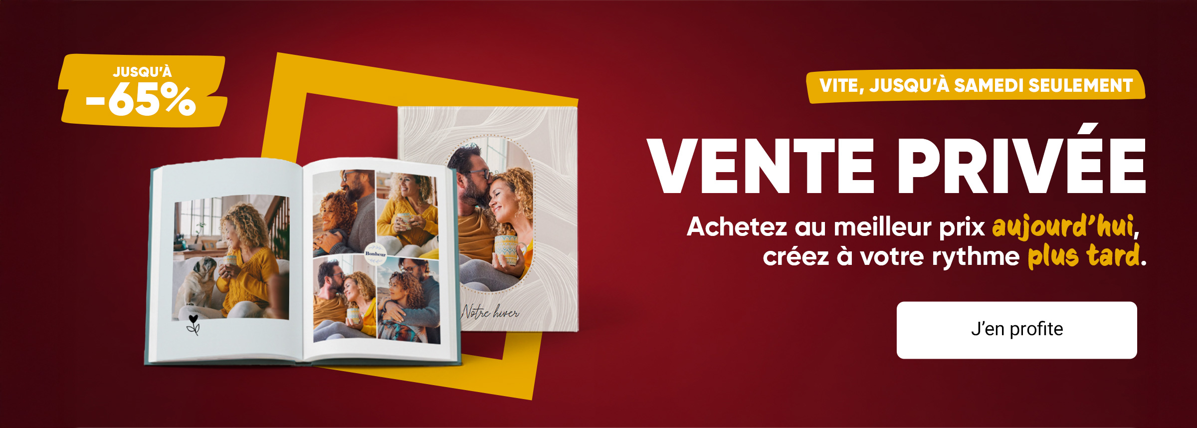 Vente privée : Jusqu'à -65%