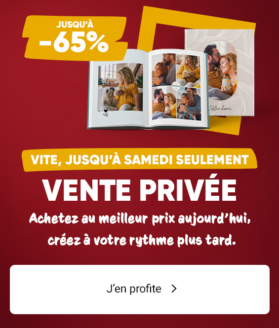 Vente privée : Jusqu'à -65%