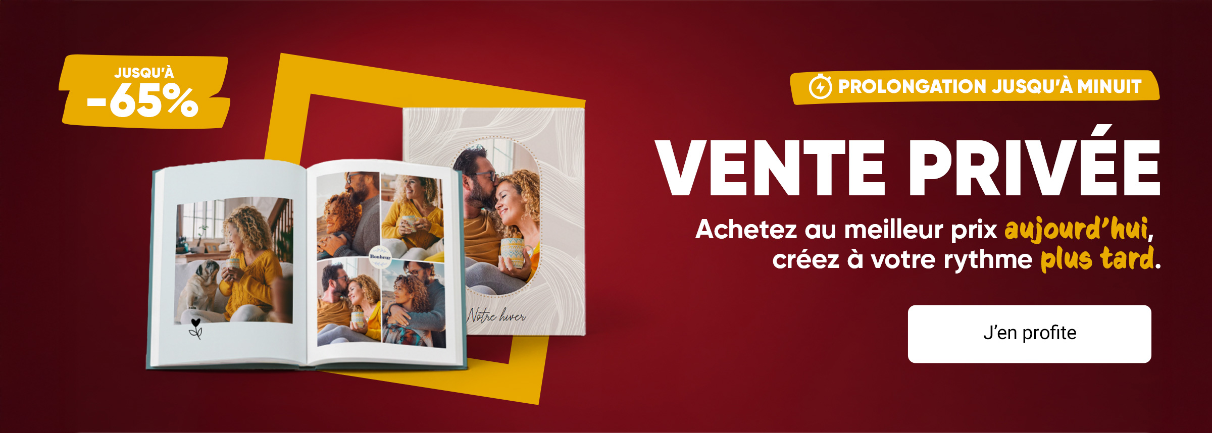 Vente privée : Jusqu'à -65%