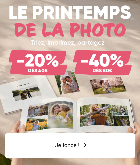 Printemps de la photo : Jusqu'à -40%