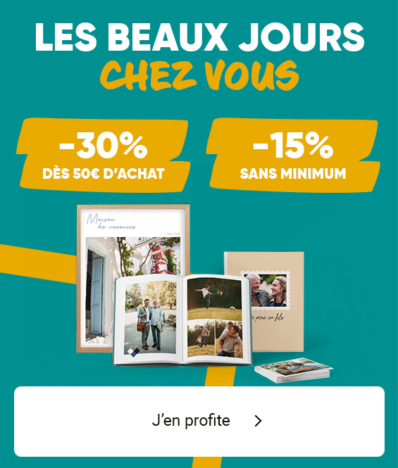 impression livre photo week-end prolongé -30% sur tout