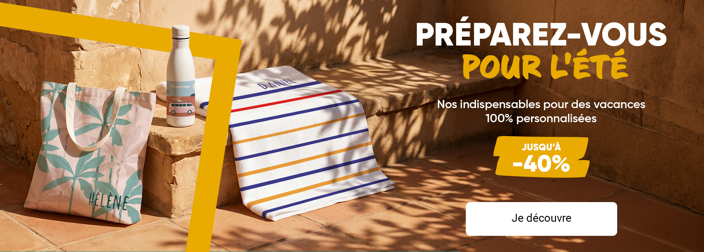Objets personnalisés avec texte et photos : jusqu'à -40%