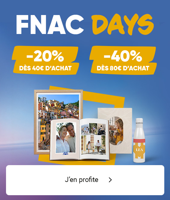Fnac Days : Imprimez vos photos jusqu'à -40%