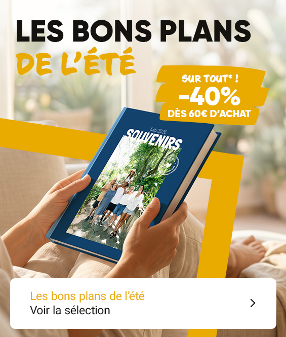 Livre photo, tirages photo à -40%