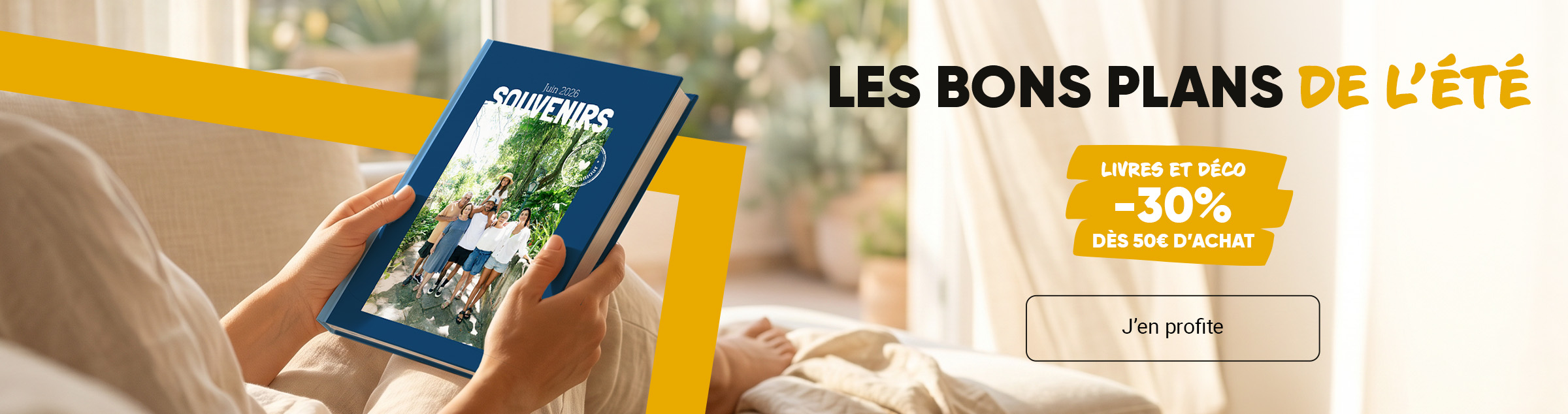 Livres photo vacances été et cadres photo personnalisés à -30%