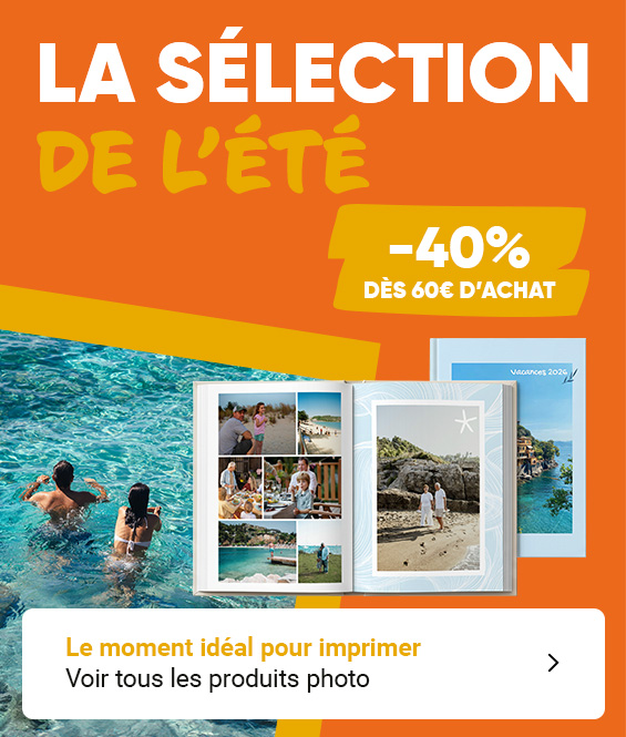 Livre photo, tirages photo en promo jusqu'à -40%