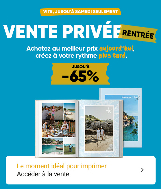 Vente privée : Jusqu'à -65%
