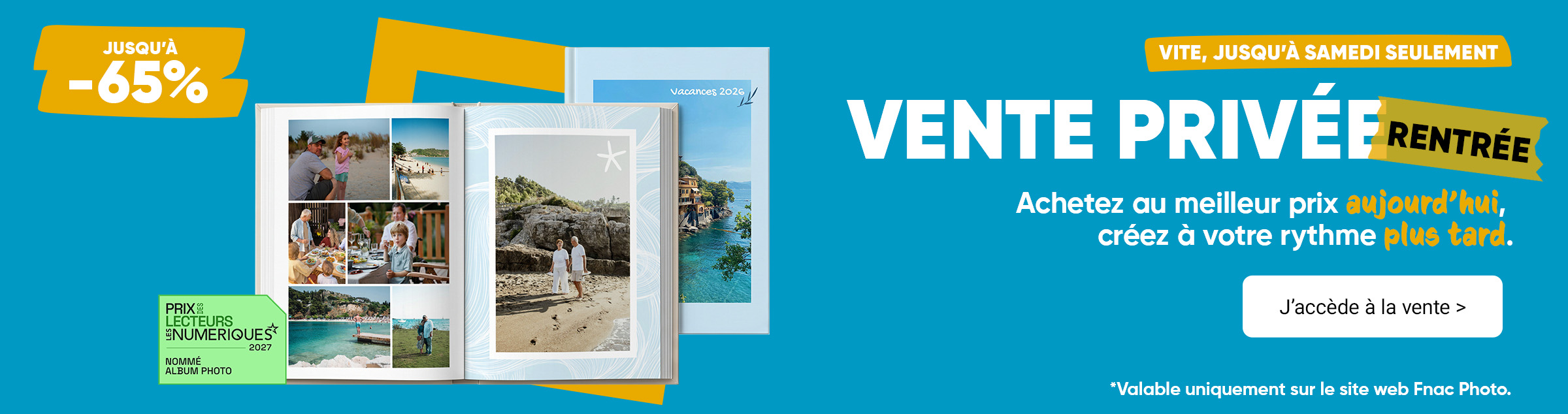 Vente privée : Jusqu'à -65%