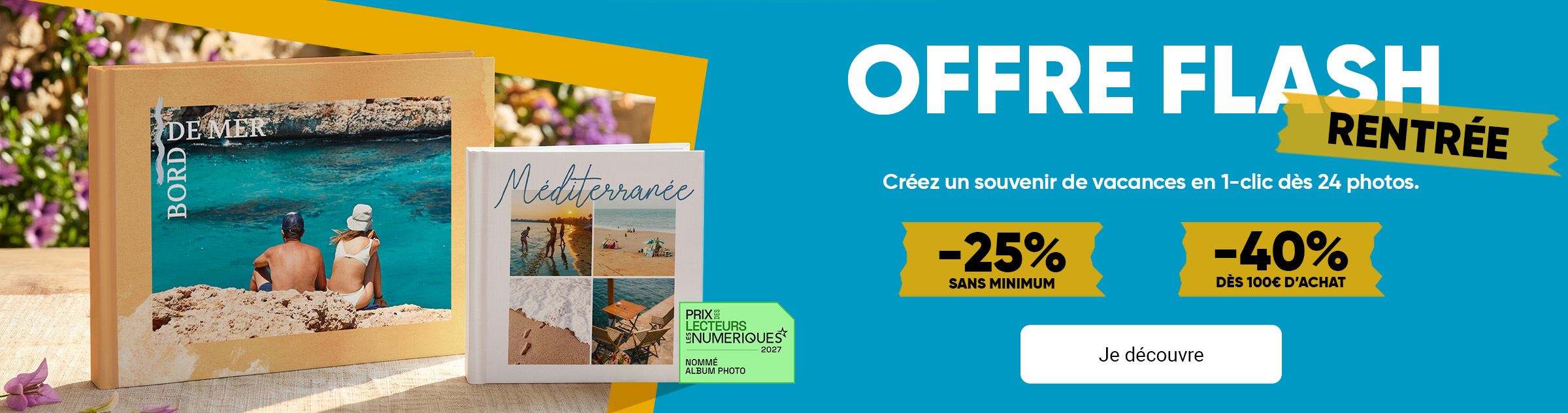 Livre photo, tirages photo en promo jusqu'à -40%