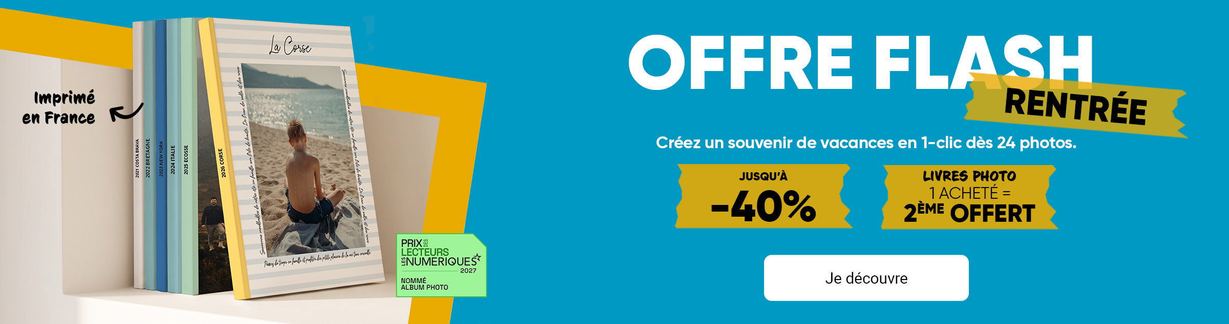 Livre photo à -50% dès 2 achetés