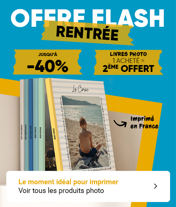 Livre photo à -50% dès 2 achetés