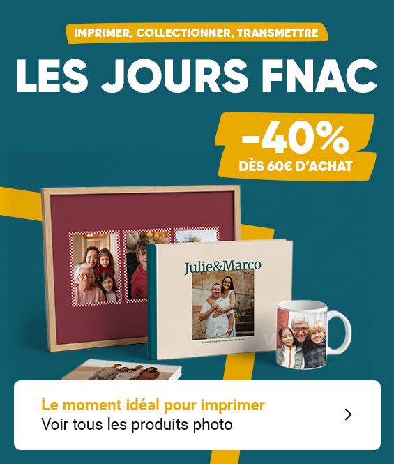 Livre photo, tirages photo en promo jusqu'à -40%
