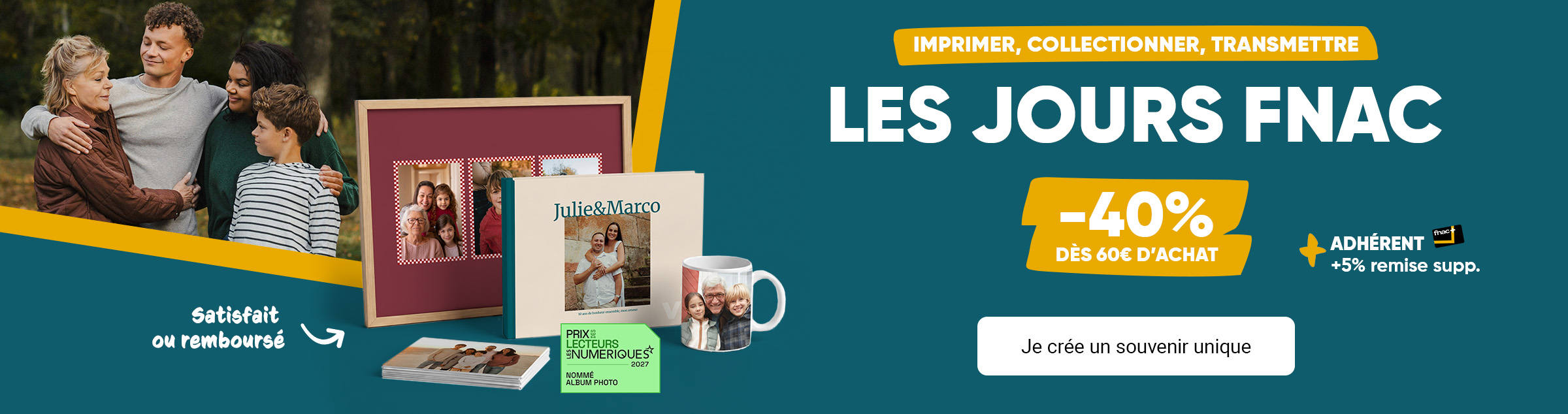 Livre photo, tirages photo en promo jusqu'à -40%