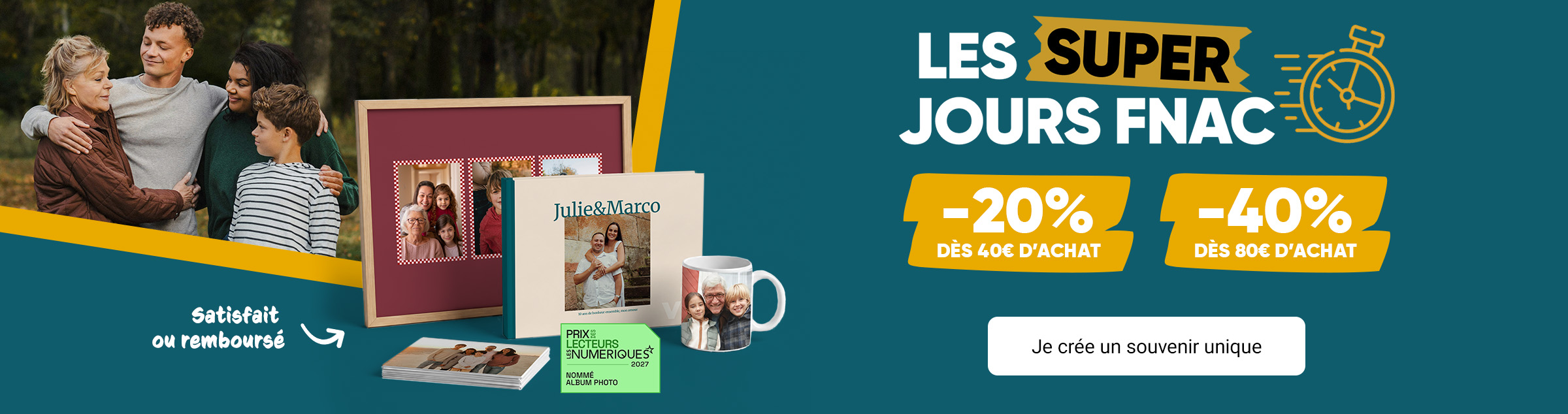 Livre photo, tirages photo en promo jusqu'à -40%