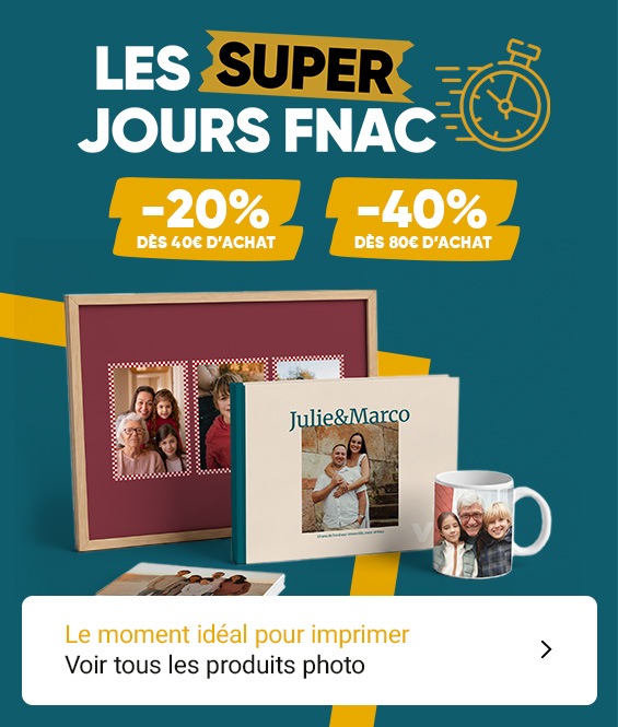 Livre photo, tirages photo en promo jusqu'à -40%