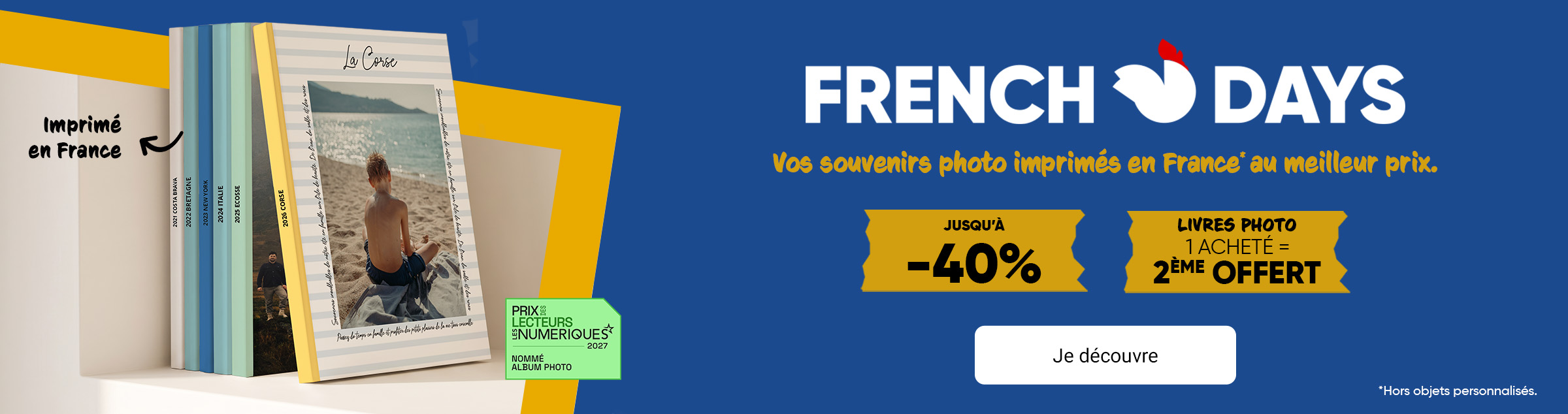 Livre photo, tirages photo en promo jusqu'à -40%