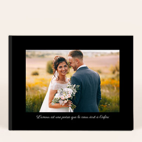 Coffret du livre photo paysage luxe ouverture à plat