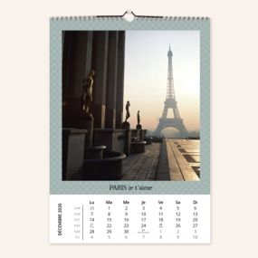 Calendrier mural - A3 Portrait - Premium