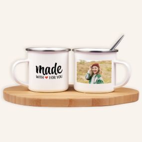 Mug émaillé personnalisé