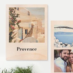 Photo sur bois