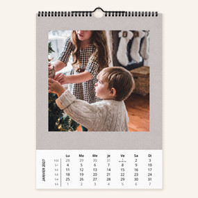 Calendrier mural - A3 Portrait - Premium