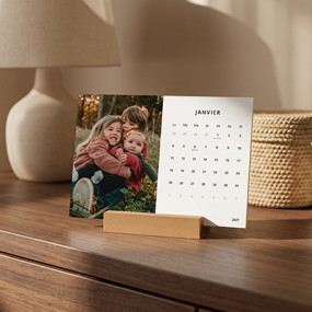 Calendrier support en bois