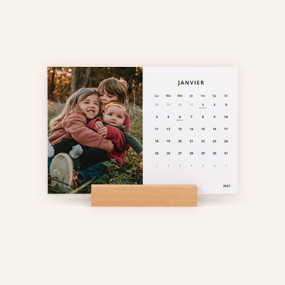 Calendrier support en bois