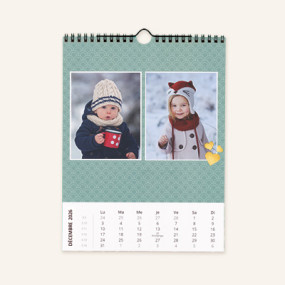 Calendrier mural - A4 Portrait - Éco-conçu