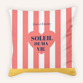 coussin photo personnalisé