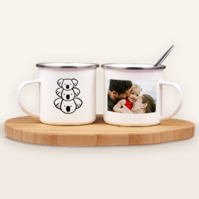 Mug émaillé personnalisé