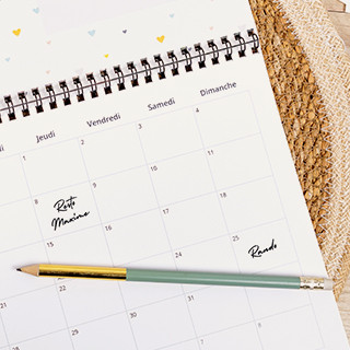 Calendrier A4 mural paysage