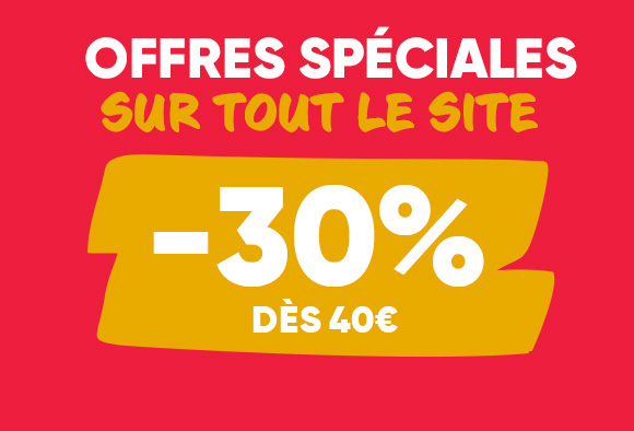 Tout le site à -30% dès 40€