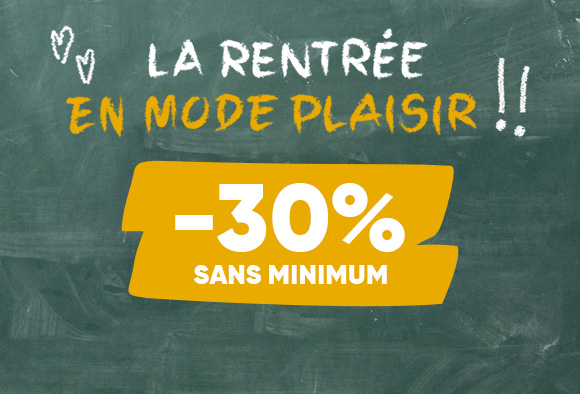 Tout le site à -30% sans minimum