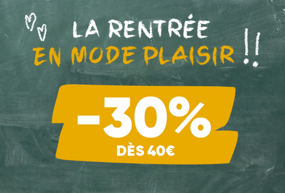 Tout le site à -30% dès 40€
