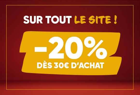 Noël : -20% dès 30€ d'achat sur tout !