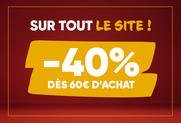 Noël : -40% dès 60€ d'achat sur tout !