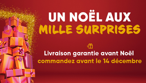 Pour une livraison garantie avant Noël, commandez avant le 14 décembre 23h59.