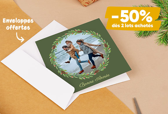 Cartes de Voeux 2026 : -50% !