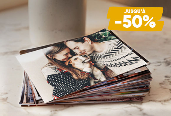 Tirages photo : jusqu'à -50% !